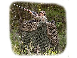Tarnnetz METERWARE grün/braun 2,4 m breit, länge beliebig - Ansitz-Drückjagd-Deko-Tarnung