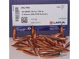 100St. LAPUA Geschosse .30(.308Dia.) - 155 - OTM-SCENAR-L - HPBT - #GB552