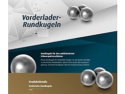 200 Stück H&N Vorderlader BLEI Rundkugeln VL RUND Kaliber: .330 | 8,40mm Schwarzpulver #94043300003