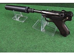 P08 Luger Adapter/Aufsatz mit M16x1.5 Schalldämpfergewinde Laufgewinde P 08 „P 08“ WW2 Wehrmacht