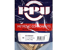 50 Stück > NEUE PPU/PrviPartizan Langwaffenhülsen .303 British (Boxerzündung)/Unprimed Brass #C125