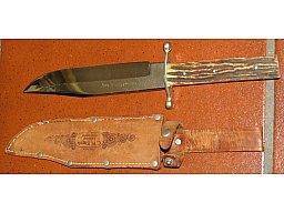 BOWIE Messer mit Horn von C.W. ENGEL, 100 Jahre C.W. Engels Leistung statt Lorbeer