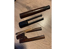 Militaria WW2 Konvolut Holzreste HAndschutz Mauser Export G98, 98k, k98, k98k, K98/43 NICHT G43