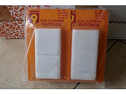 Reinigungspatches von Hoppes für Kal. .38 bis .45 und .410 bis .20