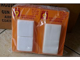 Reinigungspatches von Hoppes für Kal. .38 bis .45 und .410 bis .20
