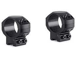 HAWKE Taktische Ringmontage Aluminium 30mm Mittelrohr für 9-11mm Schiene Bauhöhe Mittel = 11mm 24106
