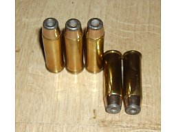 10 Stück Dekos .44 Remington Magnum / .44 Rem. Mag. NORMA Hohlspitzgeschosse Messinghülsen