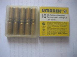 CS-Reizstoffpatronen -- Qualitätshersteller UMAREX -- Cal. 8 mm **