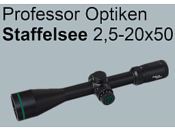 Professor Optiken Staffelsee 2,5-20x50 LD V2 Leuchtfaser-Absehen 4 - Zielfernrohr UVP 499€