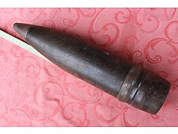 Wehrmacht Deko Geschoss "bck" zur 7,5cm FH. Noch nicht Restauriert. Kein Bodenfund