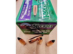 .308/.30/168 grs TMK Sierra Geschosse 100 stk No.7768 # SSZ Berka