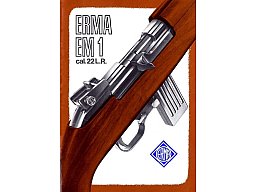 Nachdruck Beschreibung Teileliste - techn. Zeichnung ERMA EM1 M1 Halbautomat .22lr KK Kleinkaliber
