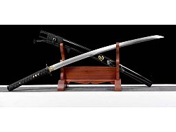 Handgeschmiedetes Katana aus 1060er Kohlenstoffstahl Samuraischwert sehr scharf!!!