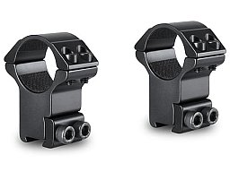 HAWKE Match Ringmontagen Aluminium 1'' Zoll 25,4mm Mittelrohr für 9-11mm Schiene Bauhöhe HIGH 22mm