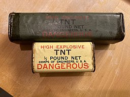 2 X US Army TNT Block original WK2 leer