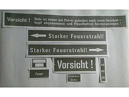 Schablonen Satz für Panzerfaust 60.