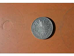 Silbermünze 8 Reales Mexico v 1894