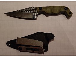 Neu: Custom Messer, (Jagd, eher SV und Security) USA Messe 2026, Kydex Holster und guter Gürtelclipp