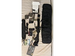 Airsoft Set – Gewehr, CZ P-09, Magazine, Optik & Zubehör