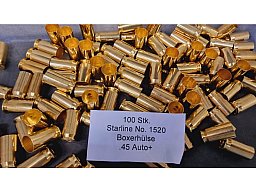 .45 Auto+ Boxer-Hülsen Starline No.1520 100 Stk.