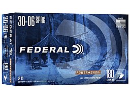 .30-06/180 grs. Federal Power Shok 20 stk. No. 3006B #