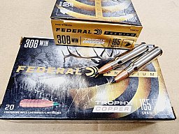 .308/165 Trophy Copper Bleifrei Federal 20 stk. No. P308TC2 #