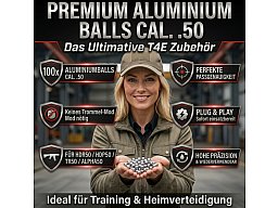 50x CAL.50 Aluminiumballs HDR50 | HDP50 | TR50 T4E Cal. 50