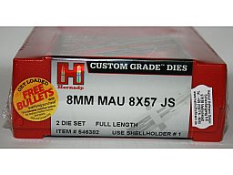 1 x HORNADY Full Length Die Set 2-Die-Set Matrizensatz 8x57JS IS IRS JRS 8mm MAUSER #546382 Series 1