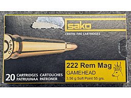 60x SAKO .222 Rem Mag 3,56g / 55gr