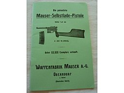MAUSER C 96, Selbstladepistole, Manual