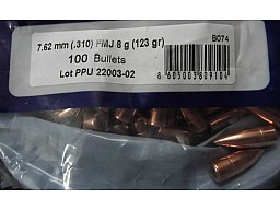 Geschosse PPU .30 123gr VMJ