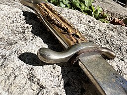 Seitengewehr, Faschinenmesser Feuerlöschpolizei, Feuerwehr WK2, Horngriffschalen