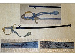 Preußischer Löwenkopfsäbel Säbel der Artillerie für Offiziere mit Portepee um 1900