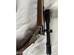 Ferlacher Bockbüchsflinte Cal. .223Rem. bzw Schrot 20/76 Swarovski Zielfernrohr Habicht 2,2-9x42