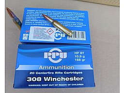.308/168grs HPBT PPU 20 stk. A-363 #