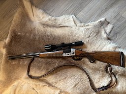 Heym Bockbüchsflinte, .222rem und 20/70, Schwenkmontage, Handspanner