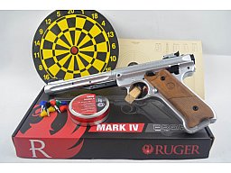 Vernickelte Ruger Mark IV mit großem Starterpaket