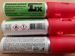 originaler Karton mit 100 Pfeffersprays