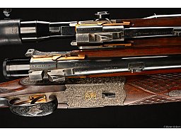 Josef Hambrusch / Ferlach Kombi, Seitenschloss & Ejektor BDB 7x57R&7x57R /BBF 12/70&7x57R /BDF 12/70