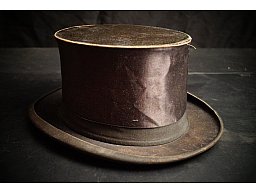 Antiker Chapeau Claque Zylinderhut „Drucklos KRUCO“ um 1920, Weimar