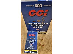 .22LR 40grs CCI verkupf. Segmented HP Subsonic No. 74 500Stk. # SSZ Berka