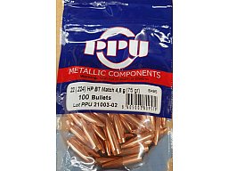 .224/75grs PPU HPBT Match 100 Stk. Geschosse B-495 #SSZ Berka