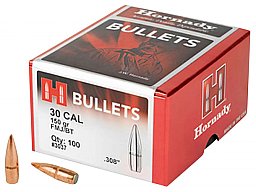 .30-.308/150grs FMJ-BT Hornady Geschosse 500 Stk. No. 3037 # SSZ Berka