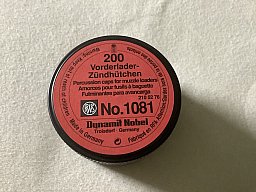 Vorderlader Zündhütchen RWS No.1081 Dose mit 200Stück, 4-Flügelig