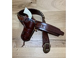 Galco Trail Boss Westerngürtel Holster Colt SAA, Ruger Vaquero, OHNE Revolver, OHNE Patronen