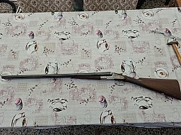 Alte englische Doppelflinte W.HORTON Kal. 12/70