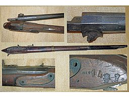 Schaft Lauf Fragment militärischer Vorderlader Perkussion Ersatzteil 18./19. Jahrhundert