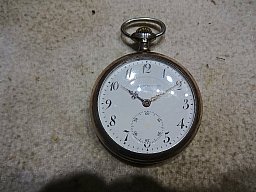 800er Silber Herren Taschenuhr mit Schutzkapsel um 1920
