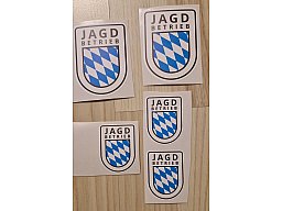 Jagdbetrieb Aufkleber Bayern 5 Stück