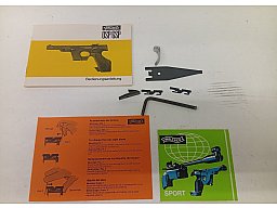 Original Walther GSP Konvolut, Korn, Abzug, Visierung, Vintage Aufkleber, usw. sehr selten
